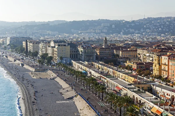 Γαλλία, Κυανή Ακτή. Ωραία. άποψη της promenade des γωνίας από το κατάστρωμα παρατήρησης για το λόφο chateau. — Φωτογραφία Αρχείου