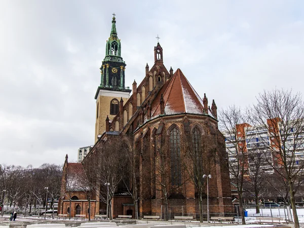 Germany, Berlin, February 20, 2013 . St. Mary's Church ( Marienkirche ) — Stock Photo, Image