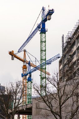 Almanya, berlin, 21 Şubat 2013. Berlin'de yeni binaların inşası
