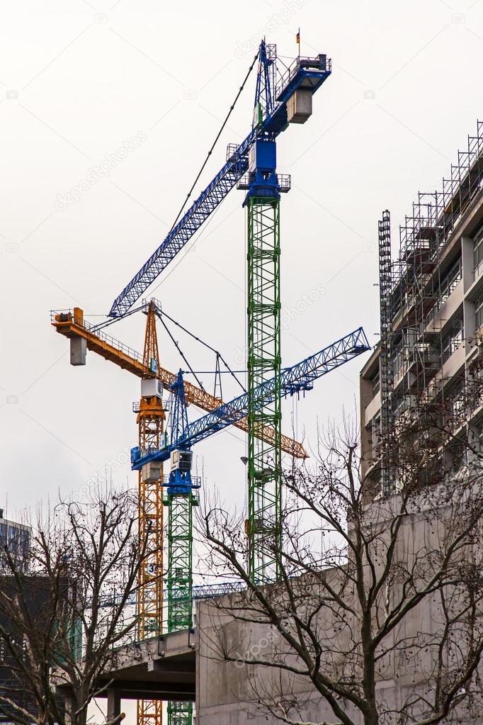Germany, Berlin, February 21, 2013 . Construction of new buildings in Berlin
