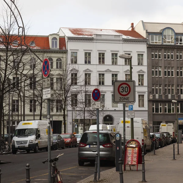 Alemania, Berlín, 21 de febrero de 2013. Vista urbana típica — Foto de Stock