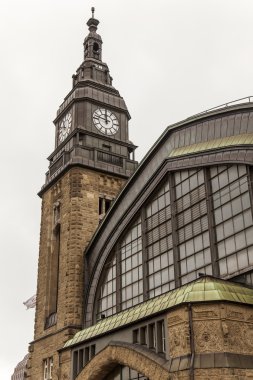 Hamburg, Almanya. ana tren istasyonu, mimari Ayrıntılar görünümü