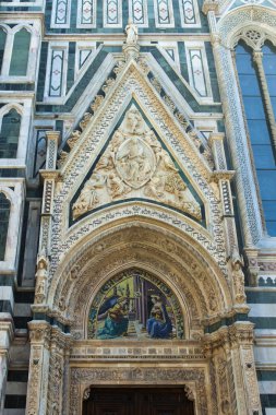 Floransa, İtalya ' da 23 Haziran 2012. Katedral santa Maria del fiore (santa maria del fiore, duomo, Floransa), mimari detaylar