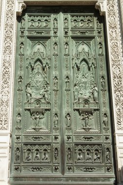 Floransa, İtalya ' da 23 Haziran 2012. Katedral santa Maria del fiore (santa maria del fiore, duomo, Floransa), mimari detaylar