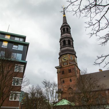 Hamburg, Almanya, eski binaların Mimari Detaylar