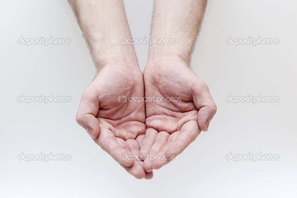 Men's hands . gesture