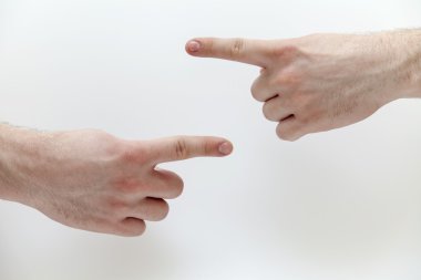 Erkekler ellerini. ortak bir jest. işaret ve sembolleri duygular