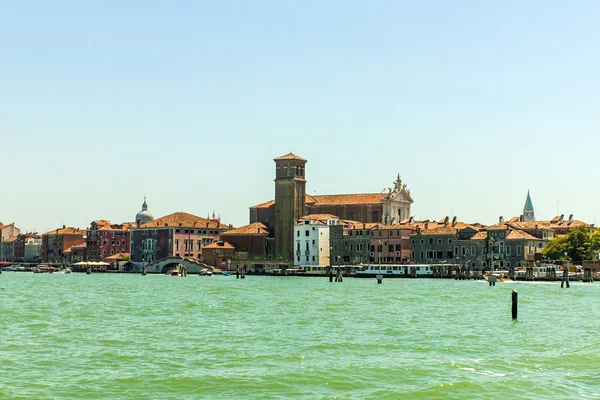 Benátky, Itálie. pohled na ostrovy benátské laguny — Stock fotografie