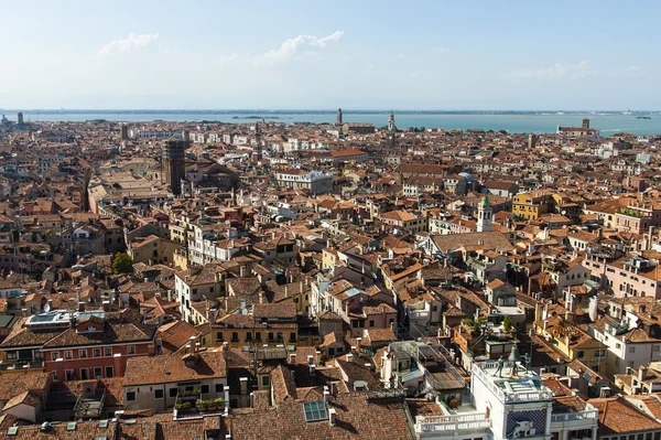 View of the city from the bell tower of the Cathedral of San Marco — Stock Photo, Image