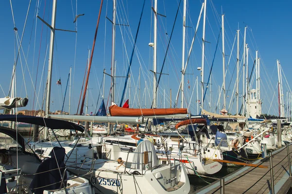 Venise, Italie, 22 juin 2012. Bateau amarré au large de l'île de San Giorgio — Photo