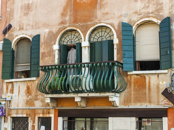 Venedik, İtalya, eski Venedik ev penceresinin tasarım