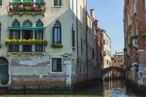 Wenecja, Włochy. typowy widok miejski — Zdjęcie stockowe