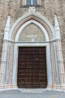 Venedik, İtalya. Şehir binaların Mimari Detaylar