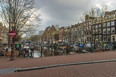 Amsterdam, Hollanda. tipik Şehir Manzaralı