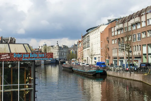 Amsterdam, The Netherlands. Typical city view — Stock Photo, Image