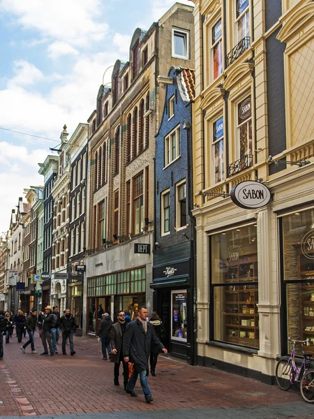 Амстердам, Нидерланды. Типичный вид на город — стоковое фото