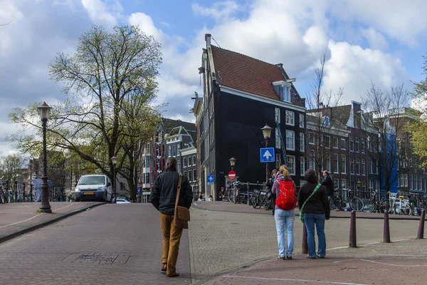 Amsterdam, Pays-Bas. Paysage urbain typique — Photo