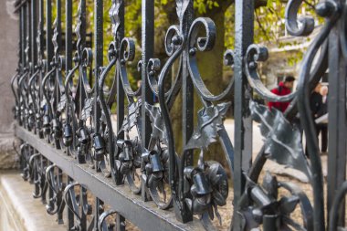 Amsterdam, Hollanda. ajur örgü vondel Parkı bir parçası