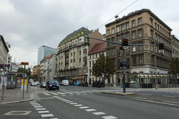 Bécs, Ausztria, 28 október 2011. egy tipikus építészeti, a város történelmi részének — Stock Fotó
