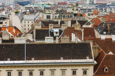 Vienna, Avusturya-29 Ekim 2011. Şehir Manzaralı st. stephen Katedrali'nin Kulesi
