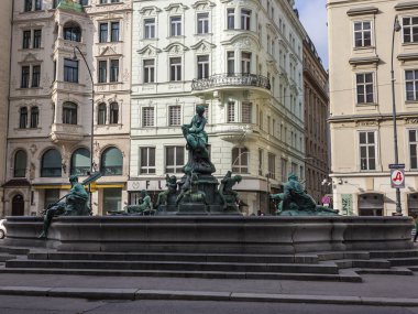 Viyana, Avusturya, 30 Ekim 2011. kentin tarihi bölümü için tipik bir mimari