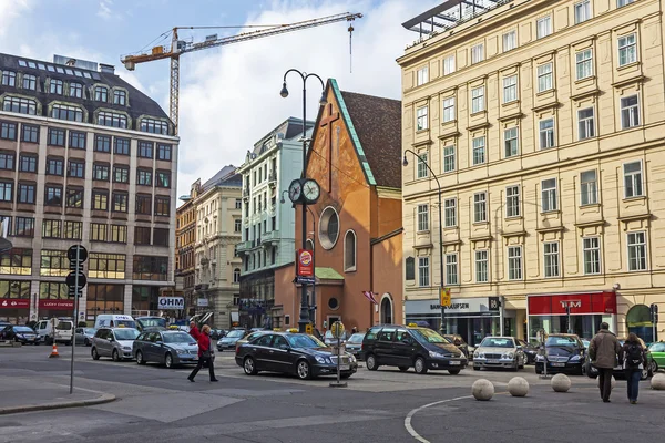 Wenen, Oostenrijk, 30 oktober 2011. een typische architectuur voor historische deel van de stad — Stockfoto