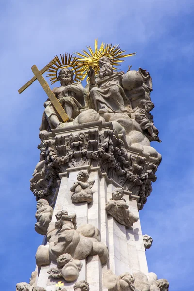 Budapeste, Hungria. Coluna da peste no Castelo de Buda — Fotografia de Stock