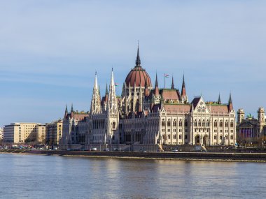 Budapeşte, Macaristan. parlamento binasının görünümü
