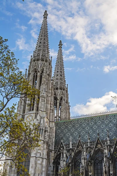 Vienna, Austria. Dettagli architettonici di Votiv Kirkhe — Foto Stock