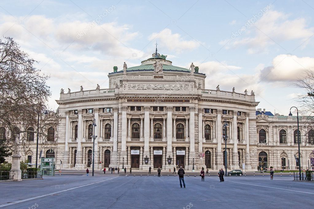 Vienna, Austria. Building of city opera theater ((Burgtheater)