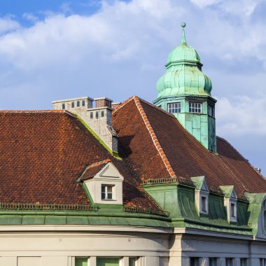 Viyana, Avusturya. tarihi binaların tipik mimari detaylar