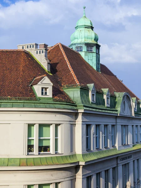 奥地利维也纳。历史建筑的典型建筑细节 — 图库照片
