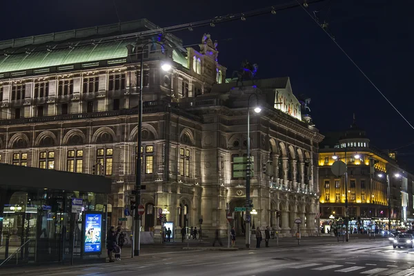 Wien, Österreich, am 24. März 2014. abends Stadt — Stockfoto