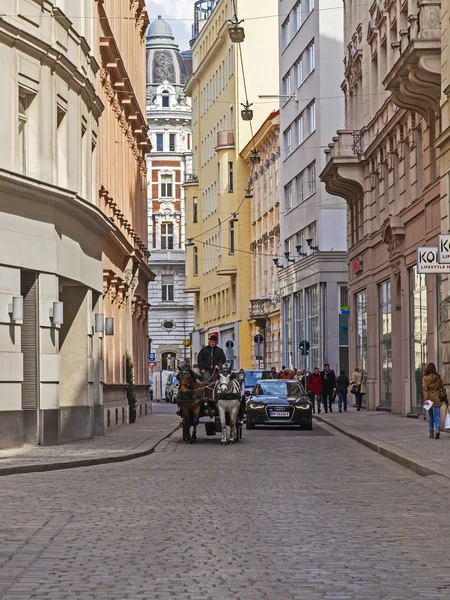 Vienne, Autriche. Vue urbaine typique de la partie touristique de la ville — Photo
