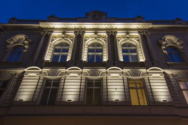 Budapeşte, Macaristan. batan güneşin yaktı, tarihi binaların mimari parçalar