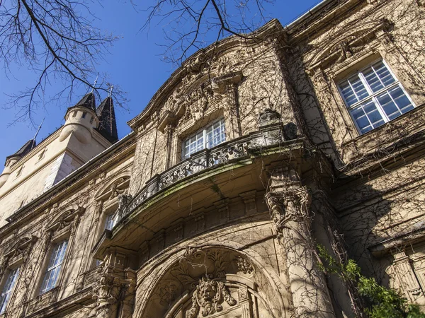 Budapeste, Hungria. Castelo Vaydahunyad. Detalhes arquitectónicos . — Fotografia de Stock