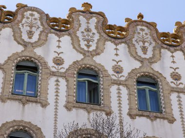 Budapeşte, Macaristan. tarihi binaların mimari parçalar