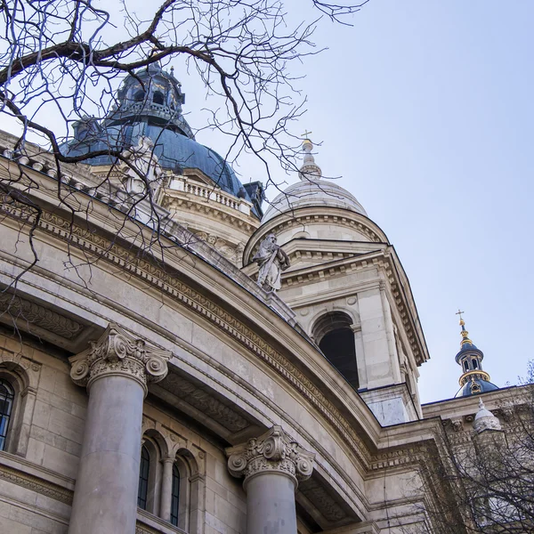 Budapest, Hongrie. Détail architectural de la basilique Saint-Étienne — Photo