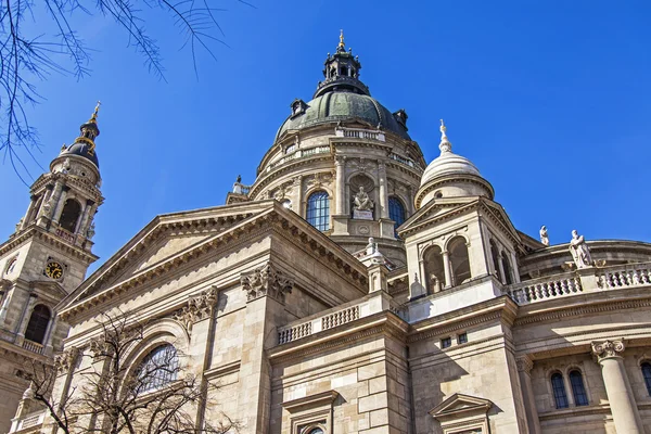 Budapeste, Hungria. Detalhe arquitetônico da Basílica de Santo Estêvão — Fotografia de Stock