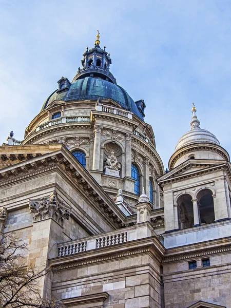 Budapeste, Hungria. Detalhe arquitetônico da Basílica de Santo Estêvão — Fotografia de Stock