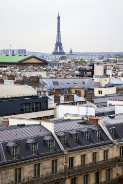 Paris, Fransa. gözlem platformu öykülü deposundan şehir görüntüsü