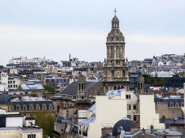 Paris, Frankrijk. uitzicht op de stad vanaf het observatie platform met meerdere artikelen archief — Stockfoto