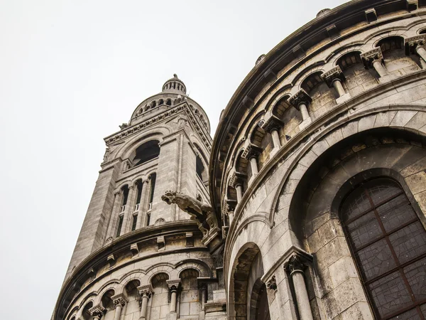 Paris, Fransa. Basilique du Sacré coeur, montmartre tepe mimari detay — Stok fotoğraf