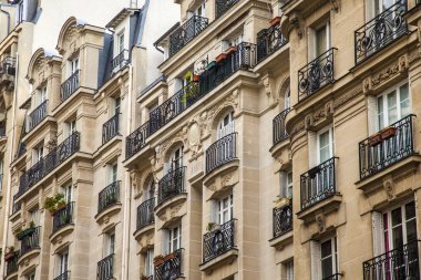 Paris, Fransa. tipik mimari detaylar