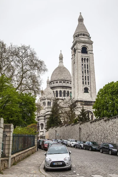 Paříž, Francie. architektonický detail sacre coeur na Montmartru hill — Stock fotografie