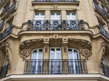 Paris, Fransa. tipik mimari detaylar