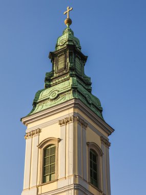 Budapeşte, Macaristan. şehrin tarihi evlerin tipik mimari detaylar