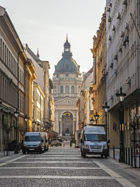 Budapeşte, Macaristan, 22 Mart 2014. tipik kentsel bakmak.