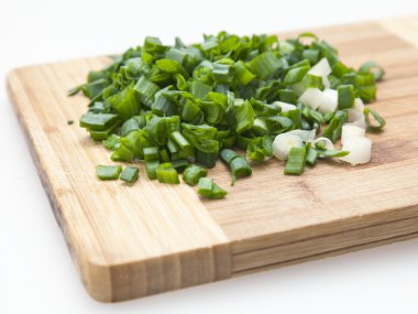 taze chives, doğranmış salata
