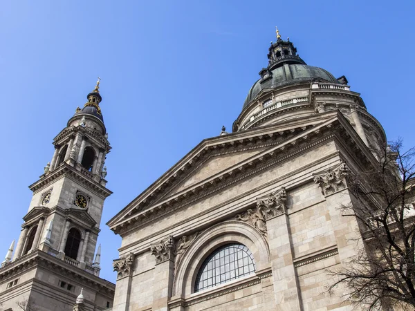 Budapest, Ungheria. Dettaglio architettonico della Basilica di Santo Stefano — Foto Stock